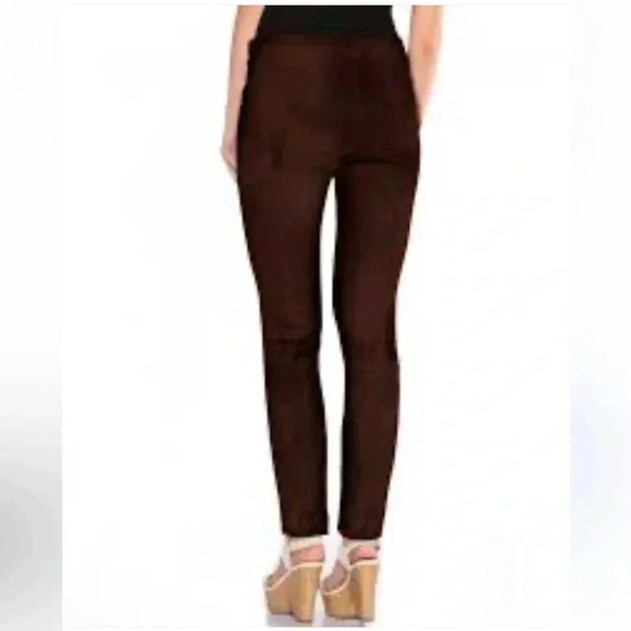 Brunello Cucinelli suede brown pants size small - Picture 1 of 5